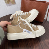 Wexleyjesus  Sneakers Women Platform Sport Shoes Korean Spring Casual Basket Flat Tennis Athletic Canvas Trainers Anime Kawaii Lolita