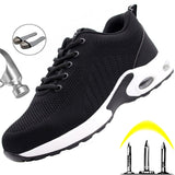 Security Work Sneakers Male Safety Shoes Men Lightweight Work Boots Men Steel Toe Shoes Work Safety Boots Male Industrial Shoes