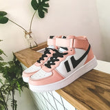 Wexleyjesus  Women's High-Top Sneakers 2021 New Spring Shoes Training Sports Lace Up Brand Women's Platform Casual Shoes Fashion Couple