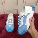 Wexleyjesus  2021 Casual Shoes Flat Thick Sole Women breathable mesh Lace Up Platform Sneakers Spring autumn Comfortable Walking tennis Shoes