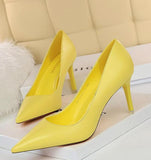 Summer new high-heeled sandals with stiletto and pointed toe high-heeled shoes for women's casual solid color high-heeled shoes