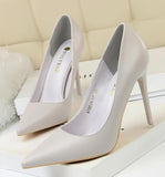 Summer new high-heeled sandals with stiletto and pointed toe high-heeled shoes for women's casual solid color high-heeled shoes