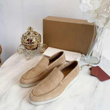 High Quality LP 2021 winter new flat leather plain all-match fashionable Comfortable Men shoes