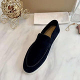 High Quality LP 2021 winter new flat leather plain all-match fashionable Comfortable Men shoes