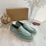 High Quality LP 2021 winter new flat leather plain all-match fashionable Comfortable Men shoes