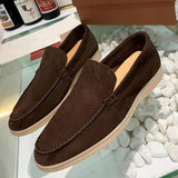 High Quality LP 2021 winter new flat leather plain all-match fashionable Comfortable Men shoes