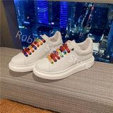 White Shoes Sneakers Designer Brand Luxury Women Platform Mcqueen Couple Shoes 2021 for Men Chaussure Femme Zapatos De Mujer RB5