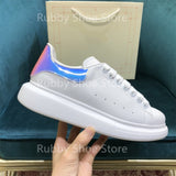 White Shoes Sneakers Designer Brand Luxury Women Platform Mcqueen Couple Shoes 2021 for Men Chaussure Femme Zapatos De Mujer RB5