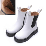 Toddler Girl Boots 2021 New Children Chelsea Boots Casual Autumn Winter Leather School Boy Shoes Girls Snow Kids Motorcycle Boot