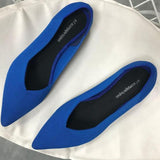 2022 Spring Autumn Women Slip on Flat Loafers Ballet Breathable Knit Shoes Patchwork Maternity Shoes Mujer Loafers