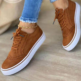 Wexleyjesus  Women's Sneakers Lace Up Ladies Flat Shoes for Women 2021 Autumn Vulcanized Shoes Comfort Fashion Woman Flats Shallow New