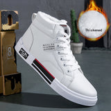 Wexleyjesus  High Top Shoes Men Fashion Breathable Casual Shoes Daily White Shoes Classic Wear Resitant gym shoes Men Hip Hop Sneakers