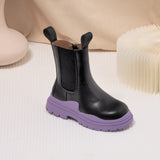 Children's shoes Quality leather British style Martin boots girls leather shoes Chelsea short boots children's shoes Ankel boots