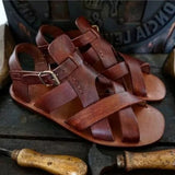 Wexleyjesus Summer New PU Leather Men's Sandals Soft Soled Beach Shoes Anti Slip Fashion Hot Sale  Men Summer Sandals  8KH174