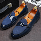 Spring and Summer Hair Stylist Leather Shoes Men's Trend In England, All-match In Bright Face Men Designer Shoes  ZQ0316