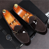 Spring and Summer Hair Stylist Leather Shoes Men's Trend In England, All-match In Bright Face Men Designer Shoes  ZQ0316