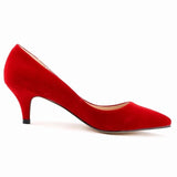 New SIMPLE Women Pumps Party Shoes VELVET High Heels  Woman Comfortable Low Office