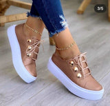 Large Size Casual Shoes Women European and American New Style Round Toe Thick Bottom Casual Viscose Shoes Single Shoes