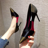Spring Fashion Sexy High Heels,Women Pumps,Pointed toe,Office Lady Working Shoes,French Style,Female Footware,Black,GREEN