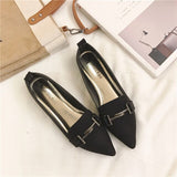 Flat Shoes Flat With Soft Bottom 2022  Spring New Single Women's  Black Scoop Shoes Casual Large Size Women's Shoes