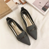 Flat Shoes Flat With Soft Bottom 2022  Spring New Single Women's  Black Scoop Shoes Casual Large Size Women's Shoes