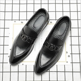 Wexleyjesus  New Men's Business Suit Leather Shoes Men's Korean Style Pointed Toe British Summer Breathable Men's Casual Shoes  ZQ0355