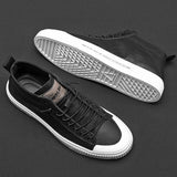 Autumn and Winter New Korean Men's Casual High-top All-match Sneakers Large Size Trendy White Men's Trendy Shoes  ZZ314