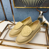 Wexleyjesus   European and American Fashion Women&#39;s Shoes Luxury Brand Designer Retro Slip-On Flats Shoes Leather Ballets Flats Shoes