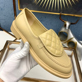 Wexleyjesus   European and American Fashion Women&#39;s Shoes Luxury Brand Designer Retro Slip-On Flats Shoes Leather Ballets Flats Shoes