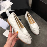 Wexleyjesus  2021 New Breathable Flats Luxury Designer Leather Shoes Big size women's shoes 35-42 Elegant Comfortable Lady Work Party Shoes
