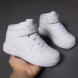 Children Boys Brand Sneakers High Top Kids Running Shoes Classic Fashion Basketball Shoes for Boys Girls White Sports Shoes
